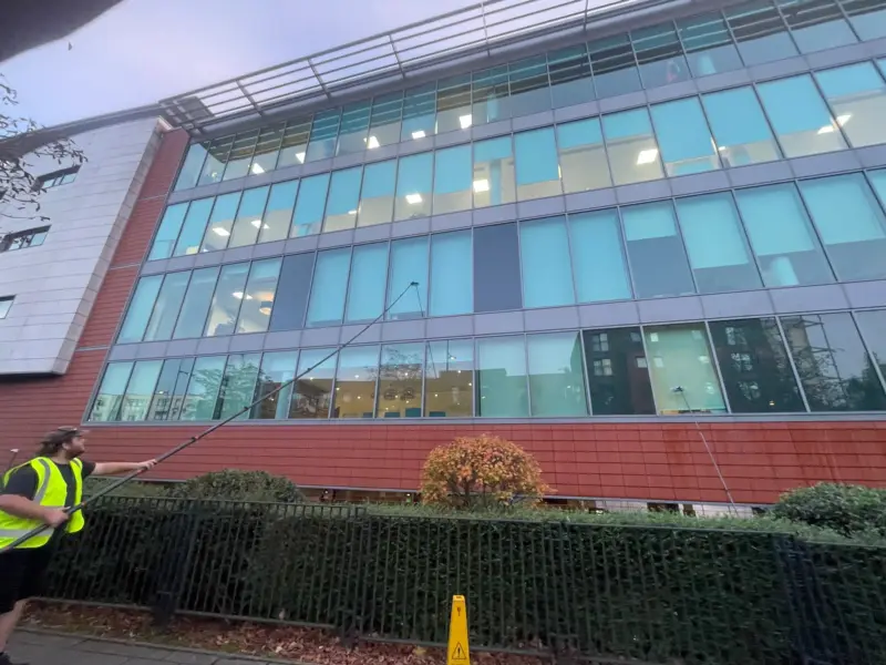 Commercial Window Cleaning by HK Exterior Cleaning