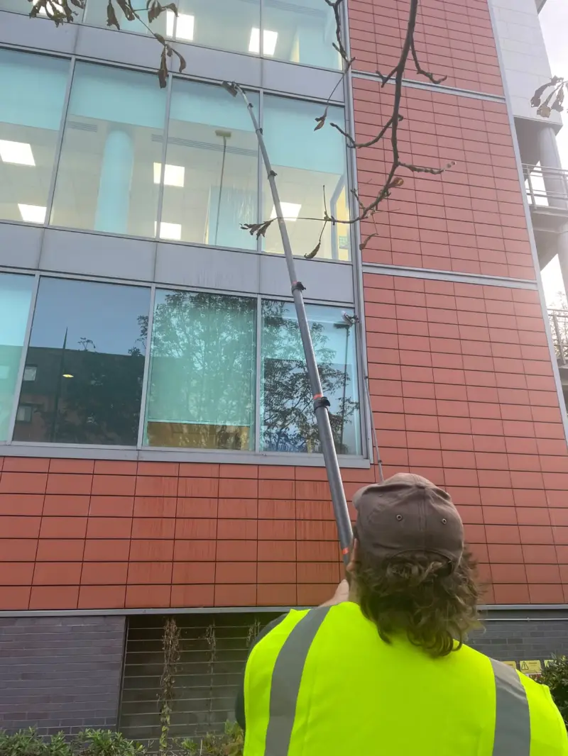 Commercial Window Cleaning by HK Exterior Cleaning